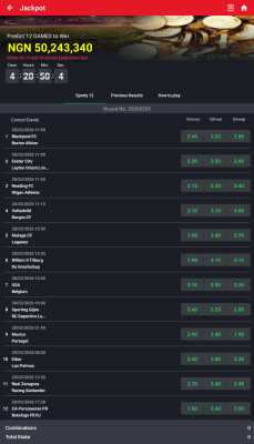 Screenshot of the application SportyBet - #4
