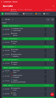 Screenshot of the application SportyBet - #5