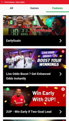 Screenshot of the application SportyBet - #6
