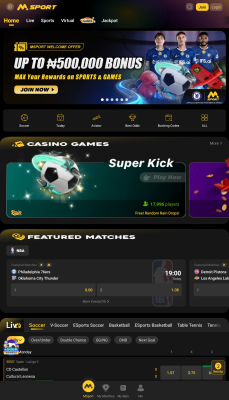 Screenshot of the application MSport - #1