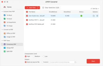 Screenshot of the application JOPDF for Mac - #4