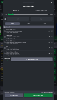 Screenshot of the application Bet9ja - #5