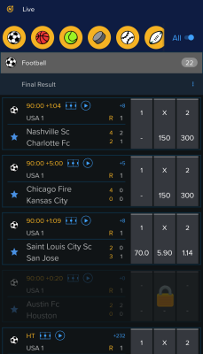 Screenshot of the application Mozzartbet - #2