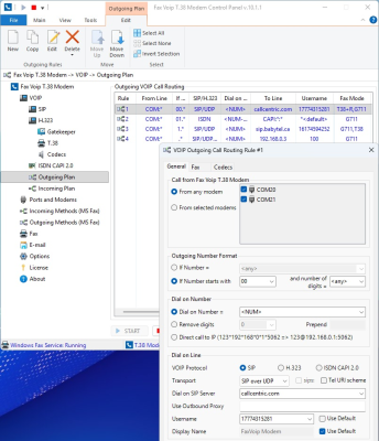 Screenshot of the application Fax Voip T.38 Modem - #5