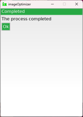 Screenshot of the application imageOptimizer - #2