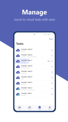 Screenshot of the application MultCloud - #2