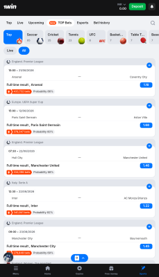 Screenshot of the application 1Win - #5