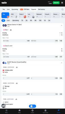 Screenshot of the application 1Win - #6