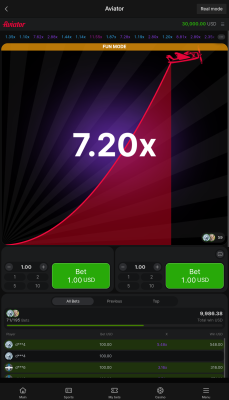 Screenshot of the application Parimatch - #2