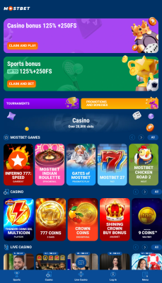 Screenshot of the application Mostbet - #1