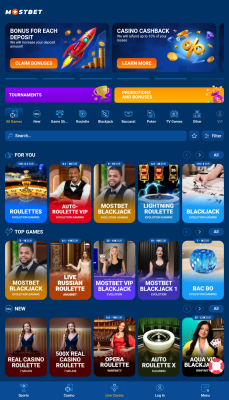 Screenshot of the application Mostbet - #4