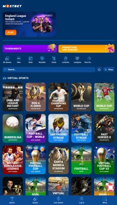 Screenshot of the application Mostbet - #5