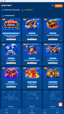 Screenshot of the application Mostbet - #6