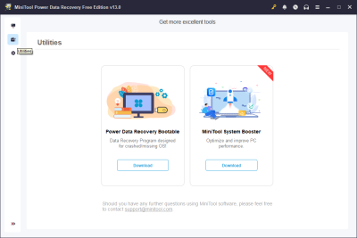Screenshot of the application MiniTool Power Data Recovery Free Edition - #3