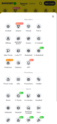 Screenshot of the application Bangbet - #2