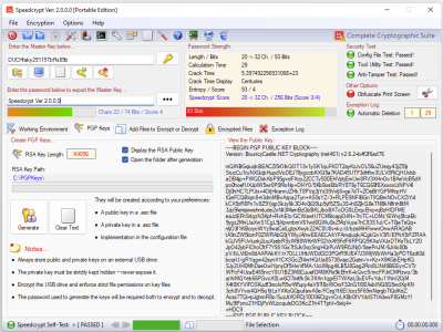 Screenshot of the application Speedcrypt - #2