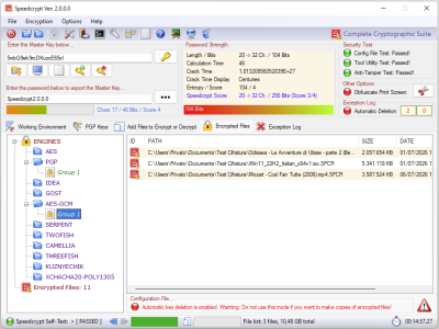 Screenshot of the application Speedcrypt - #3