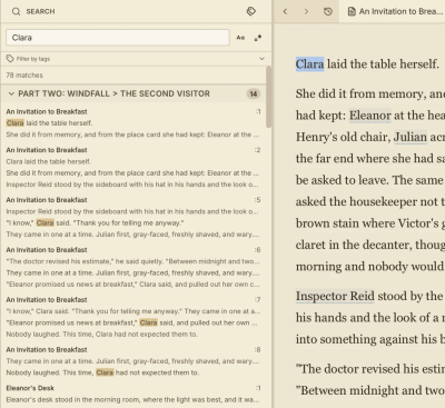 Screenshot of the application Writer Studio - #4