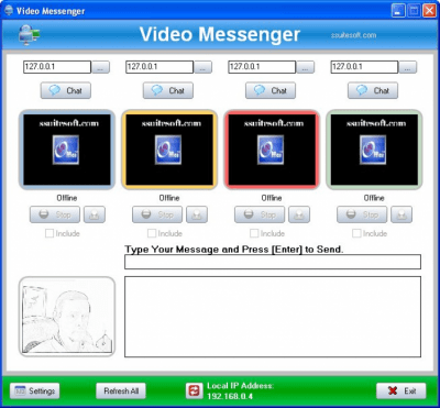 Screenshot of the application SSuite Office - IM Video Chat - #1