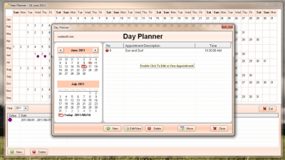 Screenshot of the application Year and Day Planner - #2