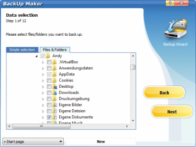 Screenshot of the application BackUp Maker - #2