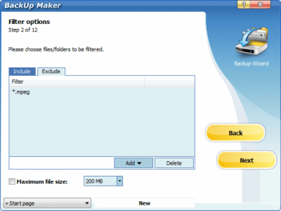 Screenshot of the application BackUp Maker - #3