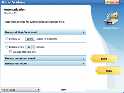 Screenshot of the application BackUp Maker - #4