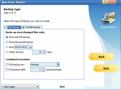 Screenshot of the application BackUp Maker - #5