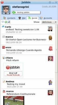 Screenshot of the application Jabbin - #3
