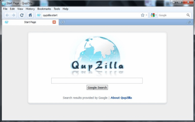 Screenshot of the application QupZilla - #1