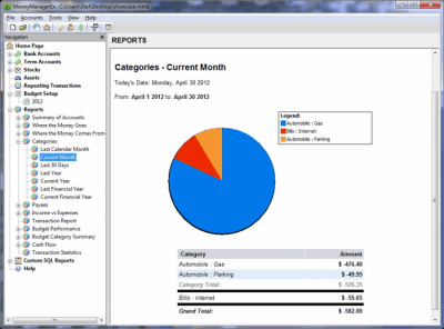 Screenshot of the application Money Manager Ex for Windows - #2