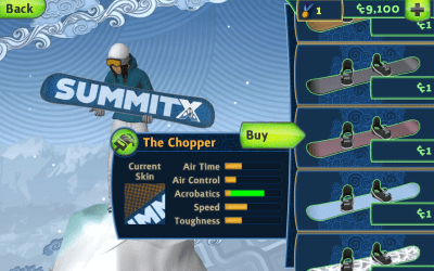 Screenshot of the application SummitX Snowboarding - #3
