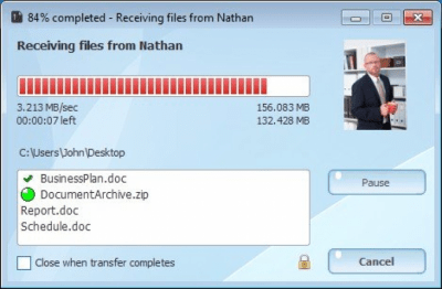 Screenshot of the application Brosix - #3