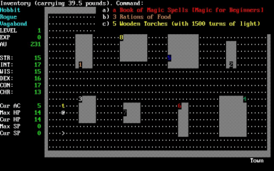 Screenshot of the application Angband - #1