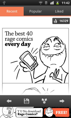 Screenshot of the application Rage Comics :) - #5