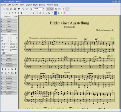 Screenshot of the application MuseScore Windows - #1