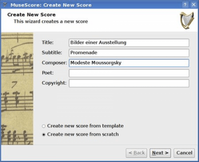 Screenshot of the application MuseScore Windows - #3