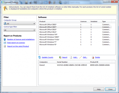 Screenshot of the application DEKSI Network Inventory - #2