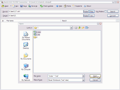 Screenshot of the application Batch Excel to PDF Converter - #4