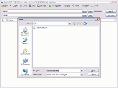 Screenshot of the application Batch PPT to HTML Converter - #2