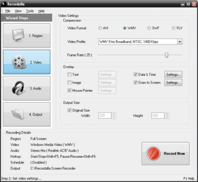 Screenshot of the application Recordzilla Screen Recorder - #3