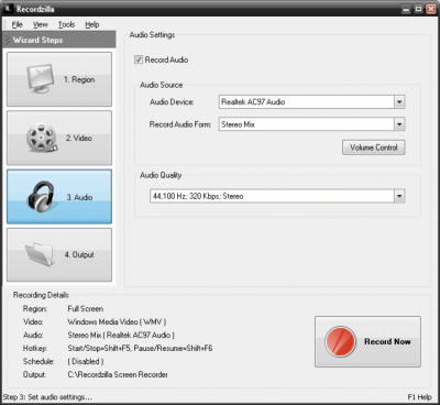Screenshot of the application Recordzilla Screen Recorder - #4