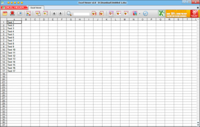 Screenshot of the application Excel Viewer - #2
