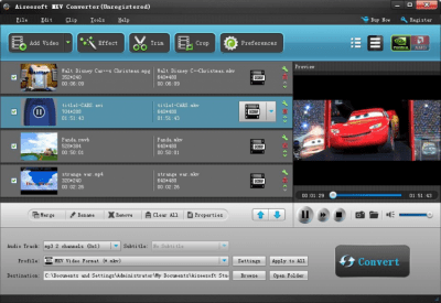 Screenshot of the application Aiseesoft MKV Converter - #1