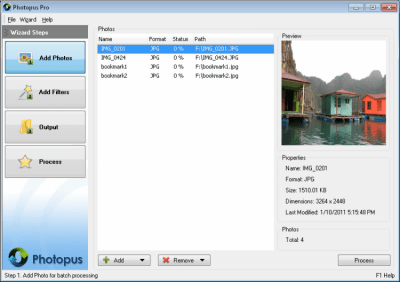 Screenshot of the application Photopus Pro - #1