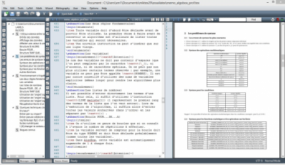 Screenshot of the application Texmaker - #1