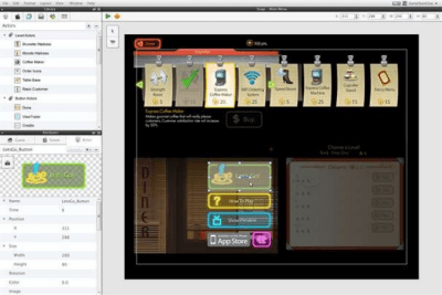 Screenshot of the application GameSalad - #2