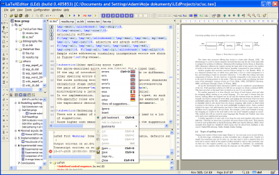 Screenshot of the application LEd - #5