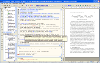 Screenshot of the application LEd - #6