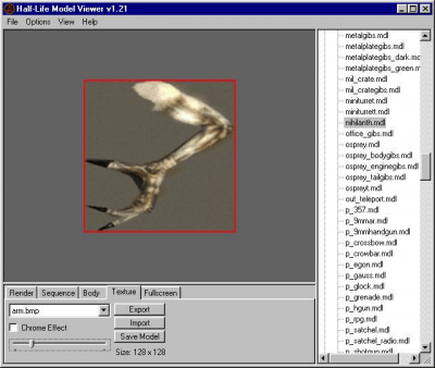 Screenshot of the application MilkShape 3D - #5